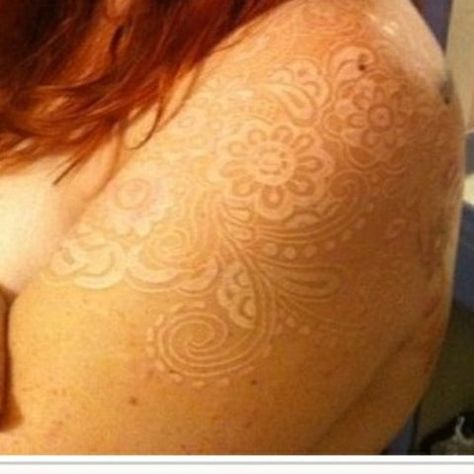 Tattoos Life, Ta Moko Tattoo, Tatoo 3d, See Tattoo, White Tattoos, White Ink Tattoo, Tattoo Henna, Lace Tattoo, Diy Tattoo