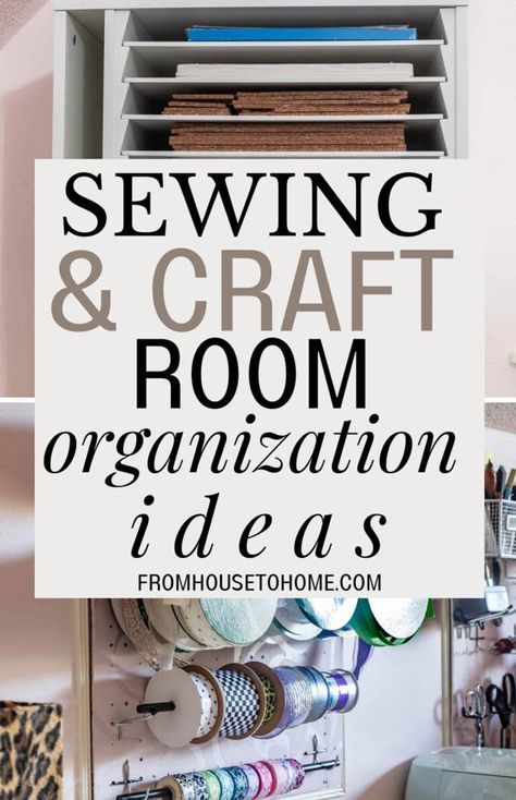 Sewing & Craft Room Organization: 10+ Amazingly Simple Storage Ideas How To Store Fabric Organizing Ideas, Ways To Store Fabric, Sewing Room Storage Ideas, Studio Organization Ideas, Sewing And Craft Room, Fabric Storage Ideas, Craft Room Storage Ideas, Fabric Storage Solutions, Sewing Craft Room