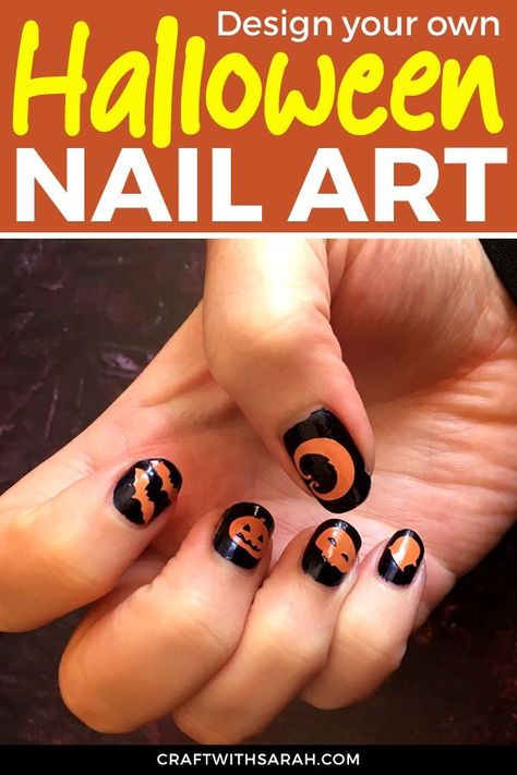 How to make nail decals with a Cricut machine. DIY vinyl nail art. How to make nail stickers on a Cricut. Cricut Halloween Nail Decals Diy, Cricut Nail Stickers, Cricut Nail Decals Diy, Nail Vinyl Decals, Vinyl Nail Art, Vinyl Nail Decals, Cricut Nails, Nails For Halloween, Halloween Nail Decals