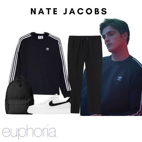 Don't you want to dress like the cast of Euphoria? Click here to shop the exact products of Nate Jacobs' outfit. Here's how to dress like Nate Jacobs - he has great style! Nate Jacobs Euphoria Outfits, Euphoria Outfits Nate, Euphoria Outfits Men, Euphoria Outfits Party, Nate Jacobs, Euphoria Outfits, Channel Outfits, 80s Fashion Men, Euphoria Fashion