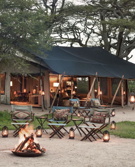 Our team of intrepid adventurers at Ker & Downey® Africa have put together some of our top recommended mobile safari camps in Tanzania’s Serengeti, all offering a most exclusive experience of the bush at its most unbridled, and uninhibited. #adventuretravel #safari Tent Architecture, Tent Restaurant, Camping Bar, Bush Lodge, Tented Camp, Mobile Safari, Great Migration, Lodge Design, Glamping Resorts