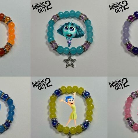 Inside Out Clay Bead Bracelet, Inside Out 2 Bracelet, Inside Out Bracelets, Inspired Bracelets, Girly Bracelets, Cruise Ideas, Inside Out Characters, Disney Bracelet, Loungefly Disney