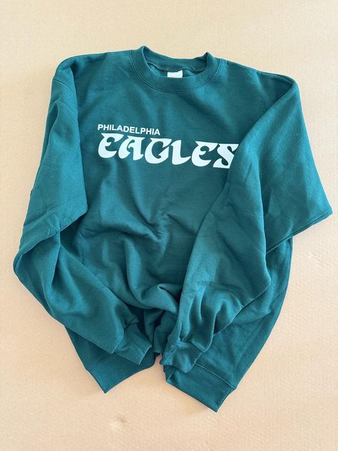 Adult Eagles forest green crewneck for ur favorite sports fan.  Don't see your size? Message the shop and we can customize an order for you! Green Crewneck, Sports Fan, Eagles, Forest Green, Crewneck Sweatshirt, Sweat Shirt, Gender Neutral, Crew Neck Sweatshirt, Art Collection