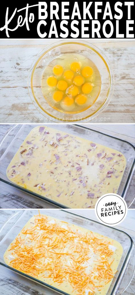 Breakfast Casserole Low Carb, Ham And Cheese Breakfast Casserole, Ham And Egg Casserole, Ham And Cheese Breakfast, Keto Breakfast Casserole, Ham Breakfast Casserole, Low Carb Breakfast Casserole, Savory Ham, Best Keto Breakfast