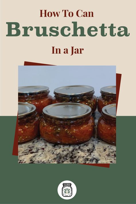 Learn the simple steps to canning bruschetta with our comprehensive guide. Preserve the delicious combination of tomatoes, garlic, and basil to enjoy throughout the year. This tutorial is perfect for both beginners and seasoned canners, providing all the tips and safety guidelines you need for successful home canning. Click to access the full instructions and start canning your homemade bruschetta today! #CanningRecipes #BruschettaInAJar #HomeCanning #PreservingRecipe How To Make Bruschetta, Homemade Bruschetta, Canning Tomatoes Recipes, Canning Rack, Easy Canning, Canning Supplies, Bruschetta Recipe, Canning Tomatoes, Home Canning