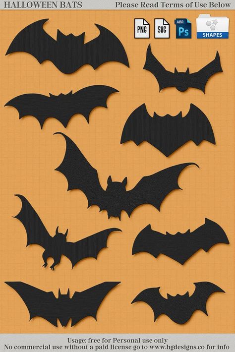 Bat Pattern, Free Photoshop, Machine Learning Models, Halloween Bats, Photoshop Brushes, Free Download, Bat, Photoshop, Texture