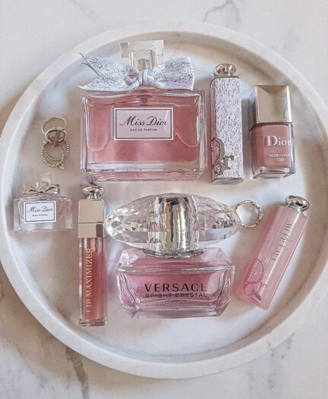 #rarebeauty #skincareillustration #viralbeauty #beautyhaul
#blusher #blushes #aesthetician #estheticiancharts #luxuryskincare #luxurymakeup #estheticianlife #skincarechart #sephoraskincare #sephorahaul #diorbeautylovers Versace Bright Crystal Perfume Aesthetic, Versace Bright Crystal Aesthetic, Dior Aesthetic Pink, Miss Dior Aesthetic, Versace Aesthetic, Makeup Collection Goals, Perfume Storage, Dior Aesthetic, Dior Girl