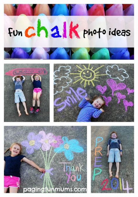 FUN Chalk Photo Ideas!! These make great framed gifts and cards! Sidewalk Chalk Photos, Chalk Photography, Chalk Photos, Sidewalk Chalk Art, Sidewalk Art, Chalk It Up, Chalk Drawings, Montage Photo, Sidewalk Chalk