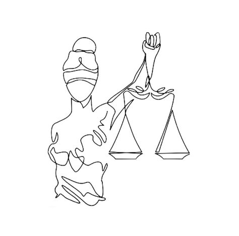 Law Related Tattoos, Lady Justice Minimalist Tattoo, Democracy Tattoo Ideas, Law Inspired Tattoo, Law School Tattoo Ideas, Paralegal Tattoo, Justice Symbol Tattoo, Scales Of Justice Tattoo Design, Legal Tattoo Ideas