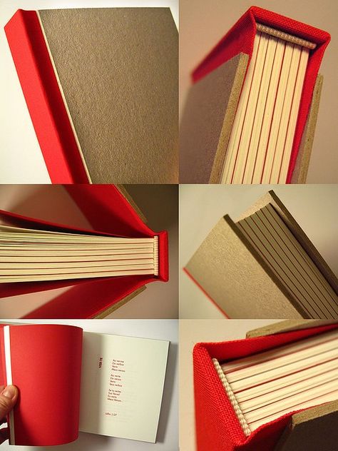 BOOK BINDING ---> Handmade book by Rosa Guimarães of Zoopress studio Buku Diy, Bookbinding Tutorial, Book Binding Diy, Buch Design, Diy Notebook, Handmade Notebook, Handmade Book, Book Layout, Handmade Books