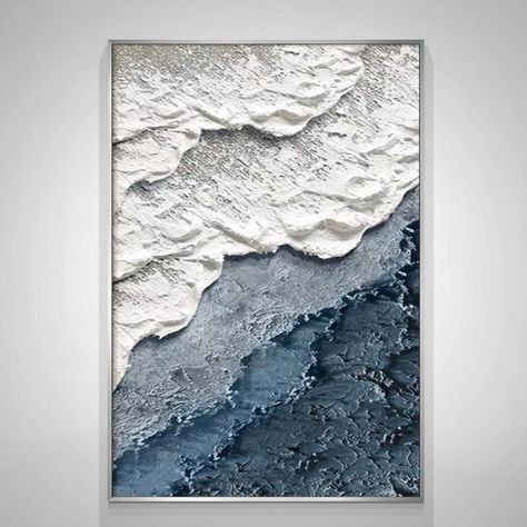 Fashion Room Decor, Ocean Canvas Painting, Art Wave, Painting Fashion, Wall Art Ocean, Ocean Canvas, Sea Wall Art, Grand Art Mural, Stretched Painting