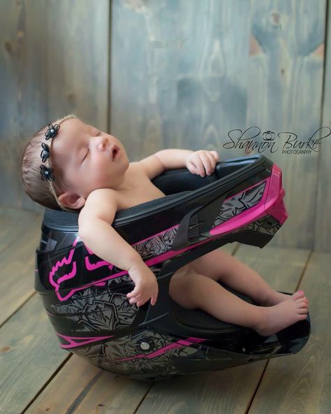 Dirtbike Newborn Pictures, Dirt Bike Newborn Pictures, Bike Gender Reveal Ideas, Newborn Racing Photography, Dirt Bike Maternity Photos, Dirt Bike Baby Announcement, Dirt Bike Nursery Baby Boy, Motorcycle Pregnancy Announcement, Dirt Bike Gender Reveal