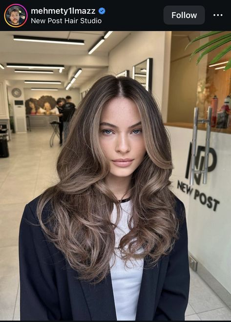 Milk Brown Highlights, Milky Brunette Hair, Ash Brown Hair Balayage Brunettes, Best Hair Colours For Pale Skin, Latte Burnett Hair, Honey Latte Brunette, Mocha Latte Hair Color, Matt Brown Hair, Taupe Brown Hair