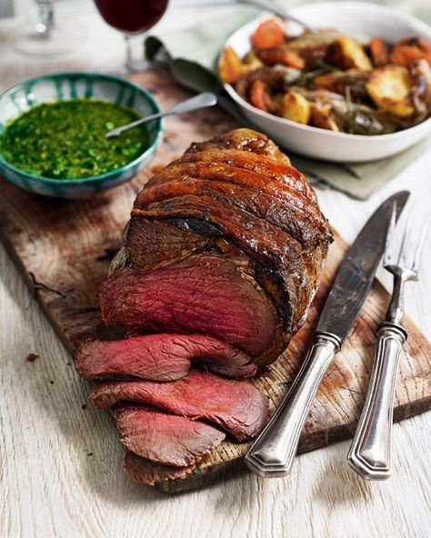 Topside Beef, Root Vegetables Recipes, Beef Rump, Beef Carpaccio, Roasted Root Vegetables, Roast Beef Recipes, Delicious Magazine, Roast Dinner, Winter Comfort