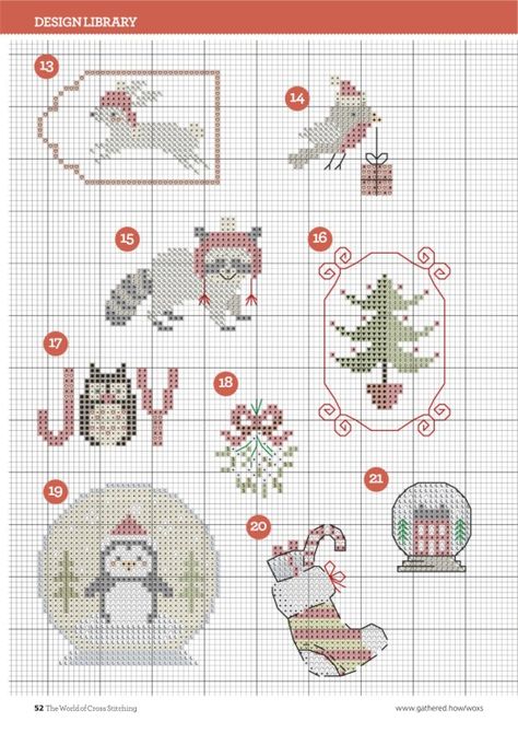 Gallery.ru / Фото #52 - The World of Cross Stitching 300 - tymannost Christmas Cross Stitch Patterns Free, Cross Stitch Gallery, Holiday Cross Stitch Patterns, The World Of Cross Stitching, Christmas Embroidery Patterns, Xmas Cross Stitch, Cross Stitch Tree, Cross Stitch Christmas Ornaments, Mini Cross Stitch