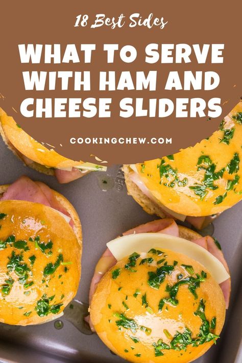 Ever wondered what to serve with ham and cheese sliders? Here are some best sides for this classic sandwich, from the Classic Potato Salad to Antipasto Salad. Side For Sliders, Christmas Ham And Cheese Sliders, Side Dish With Sliders, Sides For Ham And Cheese Sliders, Side Dishes For Sliders Dinners, Side Dish For Sliders, Sides For Sliders Dinners, Slider Side Dishes, Sides For Sandwiches Ideas Parties