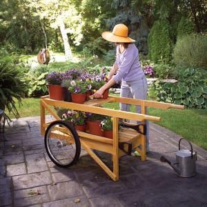 Build your own garden cart for hauling everything from bags of mulch to flats of flowers. Made from durable, straight-grain white ash, this heirloom cart will be a garden workhorse for years. Garden Wood Projects, Outdoor Woodworking Projects, Wooden Cart, Garden Wood, Garden Cart, Flower Cart, White Ash, Beginner Woodworking Projects, Soil Improvement