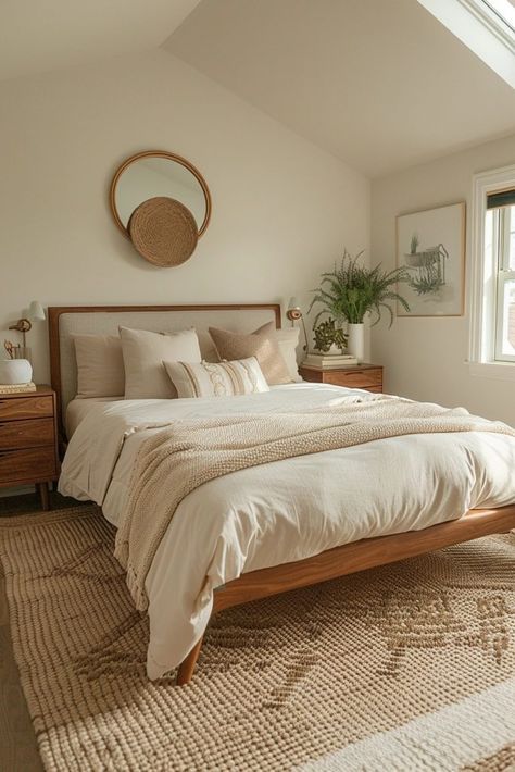 29 Mid Century Modern Bedroom Ideas for Timeless Style 19 Mid Century Style Bedroom, Mid Century Modern Bedroom Ideas, Colonial Interior Design, Mid Century Modern Bed, Mid Century Modern Nightstand, Mid Century Bedroom, Easy Room Decor, Modern Bedroom Ideas, Mid Century Modern Bedroom