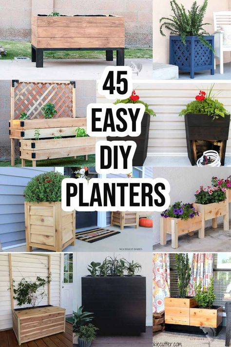 Planter Box Ideas, Zuppa Toscana Soup Olive Garden, Diy Wood Planter Box, Diy Wooden Planters, Diy Wood Planters, Pallet Planter Box, Diy Planters Outdoor, Planter Box Plans, Raised Planter Boxes