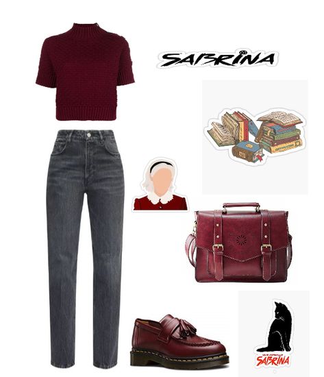 chilling adventures of sabrina,sabrina,sabrina spellman Sabrina Spell Man Halloween Costume, Sabrina Spellman Lookbook, Sabrina Outfits Chilling Adventures Of, Sabrina Spellman Inspired Outfits, Sabrina Spell Man Outfits, The Chilling Adventures Of Sabrina Spellman Outfit, Sabrina Spellman Outfit Inspiration, Sabrina Spellman Aesthetic Outfits, Adventures Of Sabrina Outfits