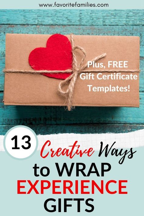 Wondering how to wrap an experience gift? Check out these 13 creative ideas to gift an experience and wrap it in a fun way! #howtowrapexperiencegifts #experiencegifts #wrapanexperiencegift #howtowrapanexperiencegift Spa Gift Certificate Basket, Voucher Gift Wrap Packaging Ideas, How To Wrap A Paper Gift Certificate, How To Wrap A Gift Voucher, How To Gift An Experience, How To Wrap A Gift Certificate, Gift Voucher Wrapping Ideas, Voucher Wrapping Ideas, Gift Certificate Wrapping Ideas