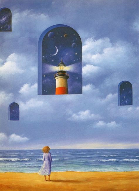 Rafal Olbinski Art, Rafal Oblinsky, Rafal Olbinski, Soul Collage, Surealism Art, Max Ernst, Scenery Wallpaper, Amazing Nature, Alice In Wonderland