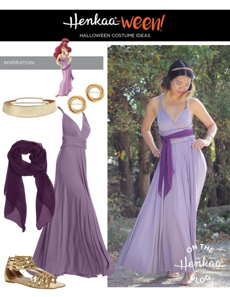 Get a DIY Megara costume from Disney's Hercules with a convertible dress Hercules Disneybound, Megara Costume, Meg Costume, Hercules Costume, Creative Halloween Costumes Diy, Ren Fest, Disney Hercules, Cute Couple Halloween Costumes, Disney Halloween Costumes