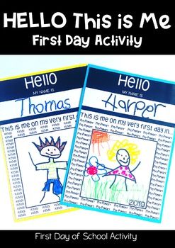 First Day Of Reception Activities, Curiosity Approach, Reception Class, Reception Activities, Kindergarten Prep, Writing Template, First Day Of School Activities, Name Activities, Writing Templates