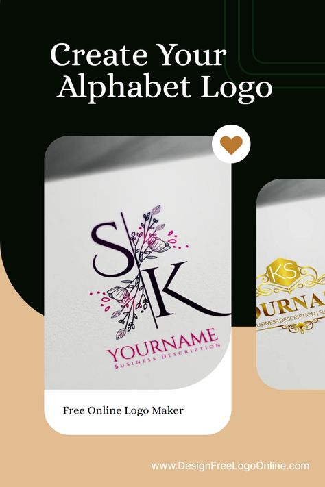 You need a fantastic alphabet logo design if you own a small business or run a side hustle. The trendy logo maker app makes it incredibly simple to create a unique logo. Using logo design templates, you can easily create appealing branding online in a few simple clicks. Brand your company online without having to know graphic design.  #alphabetlogo #letterlogo #letterslogo #logodesign #logomaker #logocreator #businesslogos Alphabet Logo Design, Logo Design Software, Design Company Names, Logo Maker App, Logo Maker Free, Best Logo Maker, Monogram Maker, Alphabet Logo, Create Logo Design