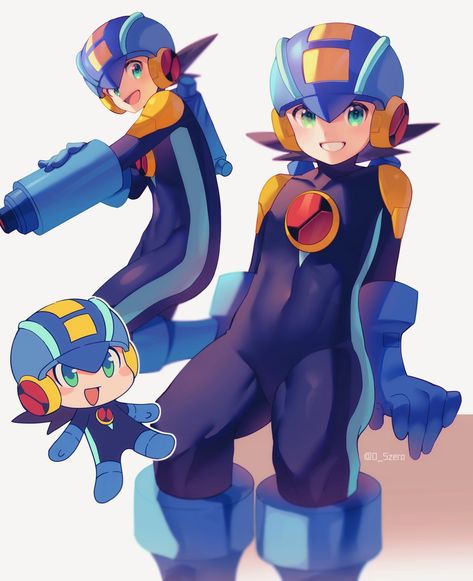 Megaman Exe, Video Game Drawings, Battle Network, Megaman Series, Mega Man Art, Megaman X, Manama, Mega Man, Drawing Challenge