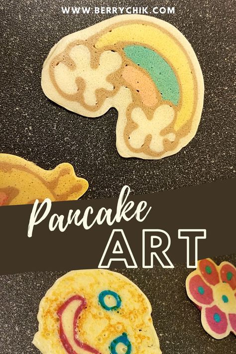 Colourful Breakfast, Fun Pancakes, Easy Pancake Recipe, Pancake Designs, Kids Pancakes, Colorful Breakfast, Easy Pancake, How To Cook Pancakes, Delicious Pancakes