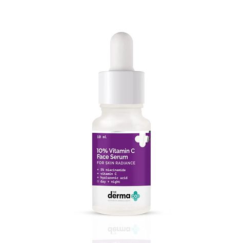 The Derma Co 10% Vitamin C Face Serum, Skin Radiance, 10ml About this item MINIMIZES OPEN PORES:The combination of 5% Niacinamide and 10% Vitamin C accelerates cell regeneration and boosts collagen, thereby helping the skin to shed dead cell build-up from the surface and allowing new and healthy skin layers to take their place. This skin regeneration process also pushes out debris clogged inside pores, ensuring no room for any bacterial infection like acne while also making them less visible and The Derma Co, Vitamin C Face Serum, Acne Marks, Skin Radiance, Vitamin C Serum, Natural Glow, Face Serum, Acne Prone Skin, Facial Serum