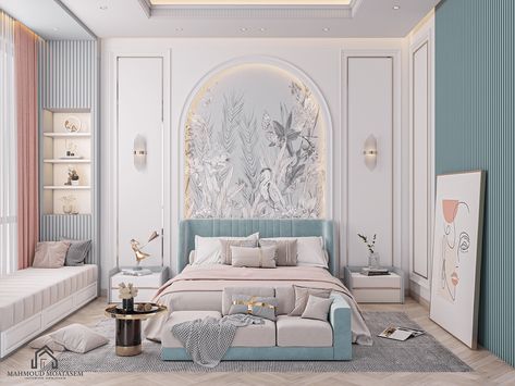 Bedroom For Girls Modern, Luxurious Bedrooms Elegant, Daughters Room Design, Daughter Room Design Modern, Luxury Rooms Bedroom Modern, Daughter Room Design, Girl Modern Bedroom, Girls Modern Bedroom, Luxury Girls Bedroom