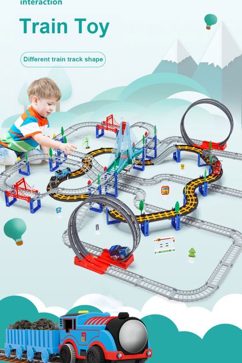 New Electric Train Railway Set Trains Toy For Children's Railway Toys Electric RC Trains Model Simulation Kid Train Toy Set Educational Toys for Boys Christmas Gifts Boys Christmas Gifts, Toy Trains Set, Train Railway, Toy Trains, Electric Train, Kids Training, Christmas Gifts For Boys, Train Set, Toy Train