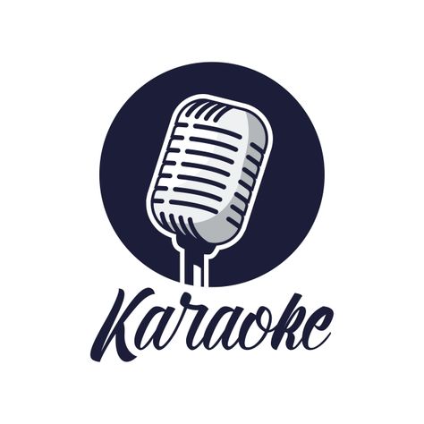 Karaoke Logo, Logo Design Coffee, Pop Art Vector, Black And White Lion, Podcast Logo, Logo Youtube, Logo Instagram, Logo Design Free Templates, Photo Cropping