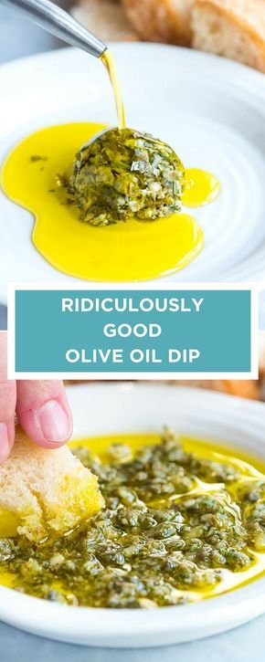 This easy and group-friendly olive oil dip comes together quickly and it never fails. I mean, who doesn’t want to dip bread into an herby, garlicky, parmesan cheese infused olive oil? Dipping Oil Recipe, Olive Oil Dip, Cheesecake Dip, Infused Olive Oil, Olive Oils, Think Food, Snacks Für Party, Food Blogs, Tapenade