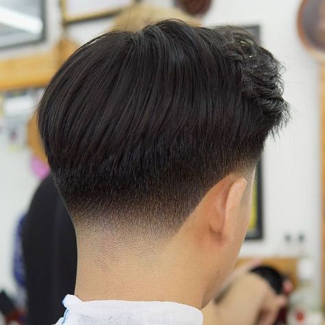 Low Fade Long Hair, Drop Fade Haircut, Mens Haircuts Short Hair, Gents Hair Style, Asian Haircut, Korean Short Hair, Taper Fade Haircut, Crop Hair, Mens Hairstyles Thick Hair