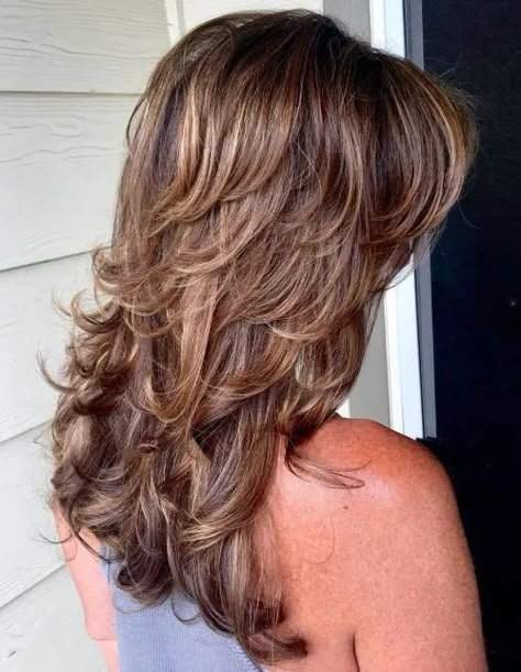 Shag Layered Hairstyles, Long Shag Hairstyles, Long Shag Haircut, Long Shag, Shaggy Haircuts, Long Layered Haircuts, Shag Hairstyles, Haircuts For Medium Hair, Shag Haircut