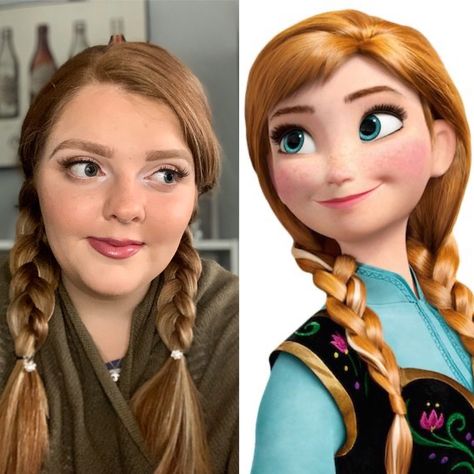 Anna Makeup Frozen, Princess Anna Makeup, Anna Frozen Makeup, Frozen Play, Anna Makeup, Elsa Makeup, Frozen Makeup, Frozen Jr, Princess Makeup