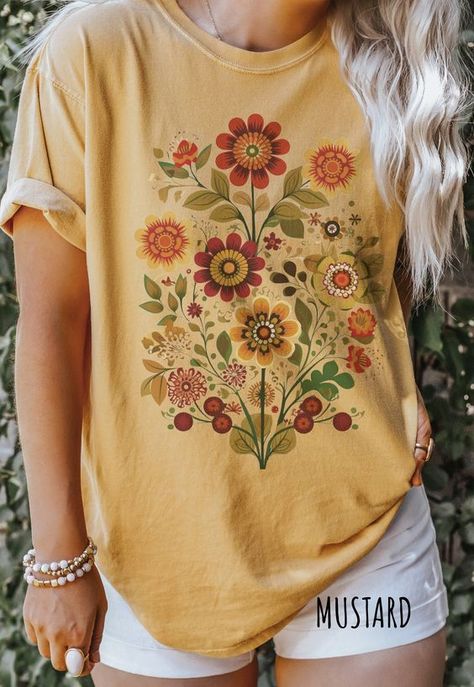 #FarmAnimalTees #ChickenLoversGift #FunnyChickenShirt #BlockPrintedShirt #FloralTShirt #VintageBotanical #CelestialTee #HumorousTees #GraphicTees #NatureInspiredFashion #AnimalLoversApparel #WhimsicalTees #BotanicalFashion #UniqueGraphicShirts #CasualChicTees Bloom Core Aesthetic, Bloom Core, Botanical Tshirt, Aesthetic Gardening, Botanical Fashion, Nature Inspired Fashion, Floral Aesthetic, Chicken Shirts, Gardening Shirts