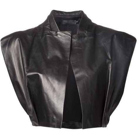 STEFFIE CHRISTIAENS leather bolero jacket (€770) ❤ liked on Polyvore featuring outerwear, jackets, tops, leather bolero jacket, leather bolero, genuine leather jacket, open front jacket and bolero jacket Woman Leather Jacket, Leather Bolero, Skin To Skin, Open Front Jacket, Rocker Chic, Bolero Jacket, Ralph Lauren Collection, Genuine Leather Jackets, Leather Dress