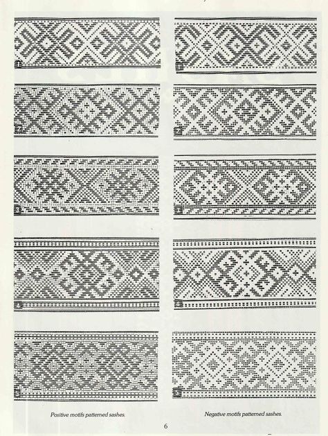 Lithuanian Traditional Sashes Lithuanian Patterns, Russian Cross Stitch, Inkle Weaving, Cross Stitch Geometric, Inkle Loom, Crochet Knit Stitches, Colorwork Knitting, Macrame Wall Hanging Diy, Tablet Weaving