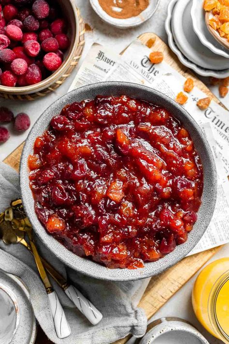 Cranberry Pear Chutney, Cranberry Chutney Recipe Easy, Cranberry Orange Chutney Recipe, Chutney For Ham, Cranberry Chutney Recipes, Cranberry Chutney Recipe Thanksgiving, Cranberry Orange Chutney, Cranberry Chutney Recipe, Chutney Sauce