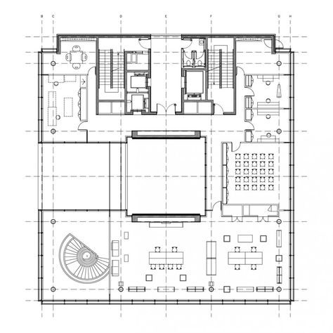 Maison Hermès Dosan Park, Séoul Architecture And Design, Architecture Interior, Floor Plan, Interior Architecture, Floor Plans, Architecture, How To Plan, Design