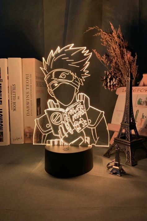 Marvel Room Ideas, Anime Bedroom Ideas, Naruto Sharingan, Otaku Room, Creative Gifts For Boyfriend, Kakashi Sensei, Anime Decor, Rock Lee, Anime Room