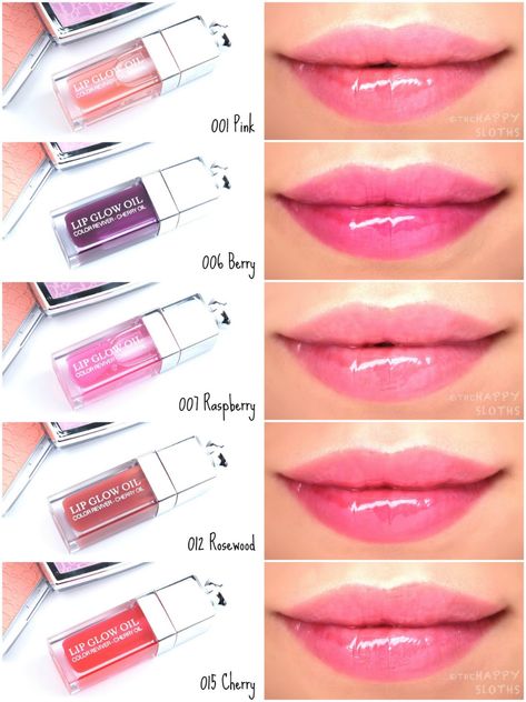 Dior Lip Oil Collection, Dior Lip Oil Shades, Best Dior Lip Oil Shade, Dior Lip Oil Colors, Lip Glow Oil, Dior Lip Glow Oil, Dior Lip Oil All Shades, Dior Lip Oil Swatch, Dior Glow Lip Oil