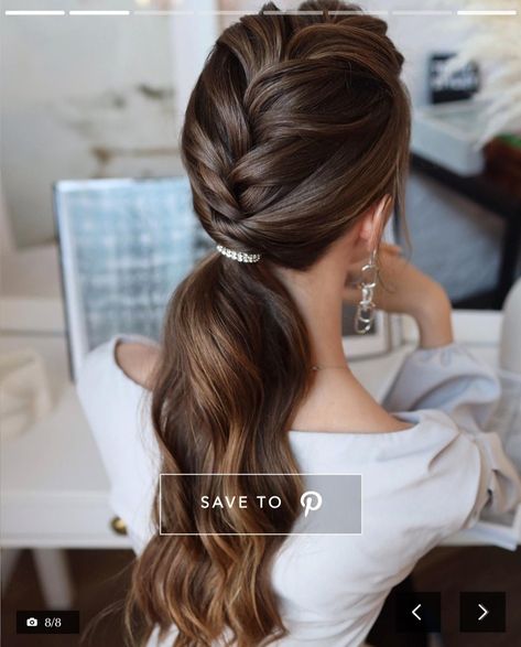 Low Pony Hairstyles, Wedding Ponytail Hairstyles, Tail Hairstyle, Hair Style On Saree, Stylish Ponytail, Pony Hairstyles, Bridal Hair Buns, Hairdo Wedding, Braided Cornrow Hairstyles