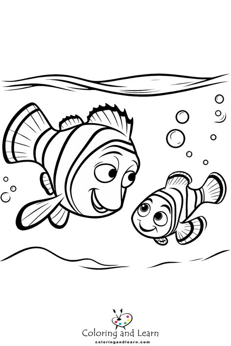 Best printable Nemo Coloring Pages  - Nemo coloring pages bring the beloved clownfish from Disney's "Finding Nemo" to life. These pages feature Nemo swimming through colorful coral reefs, ... - drawing Finding Nemo Coloring Sheets, Nemo Drawings, Finding Nemo Coloring Pages, Belle Coloring Pages, Nemo Coloring Pages, Elsa Coloring, Harry Potter Coloring Pages, Harry Potter Colors, Elsa Coloring Pages