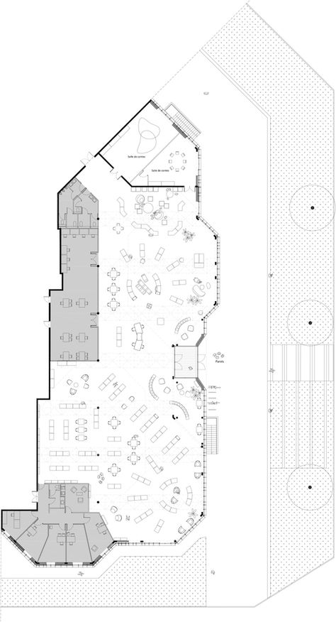 Gallery of The Albert Schweitzer Community Centre / mobile architectural office - 54 Albert Schweitzer, Community Centre, Ground Floor Plan, Ground Floor, Floor Plan, Floor Plans, Architecture, How To Plan