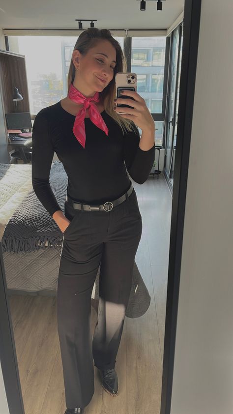 Corporate black and pink office outfit elevated Black And Pink Office, Pink Office Outfit, Pink Office, Office Outfit, Black And Pink, Office Outfits, Work Outfits, Office Wear, Work Outfit